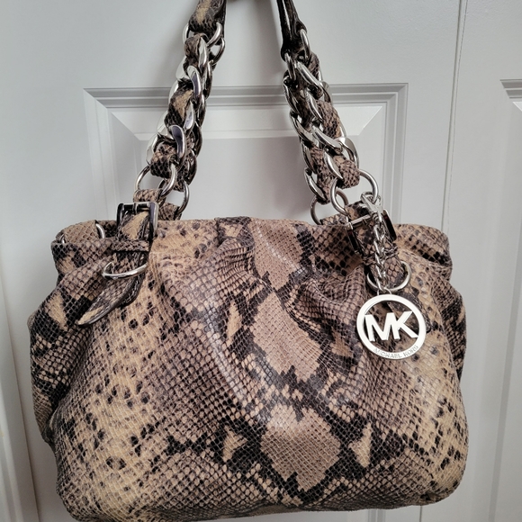 Michael Kors python snakeskin purse - Picture 5 of 9
